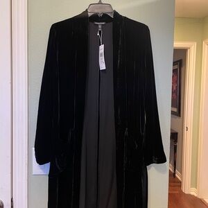 Eileen Fisher Black Velvet Blazer